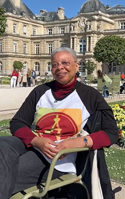 Monique Y. Wells in the Luxembourg Garden